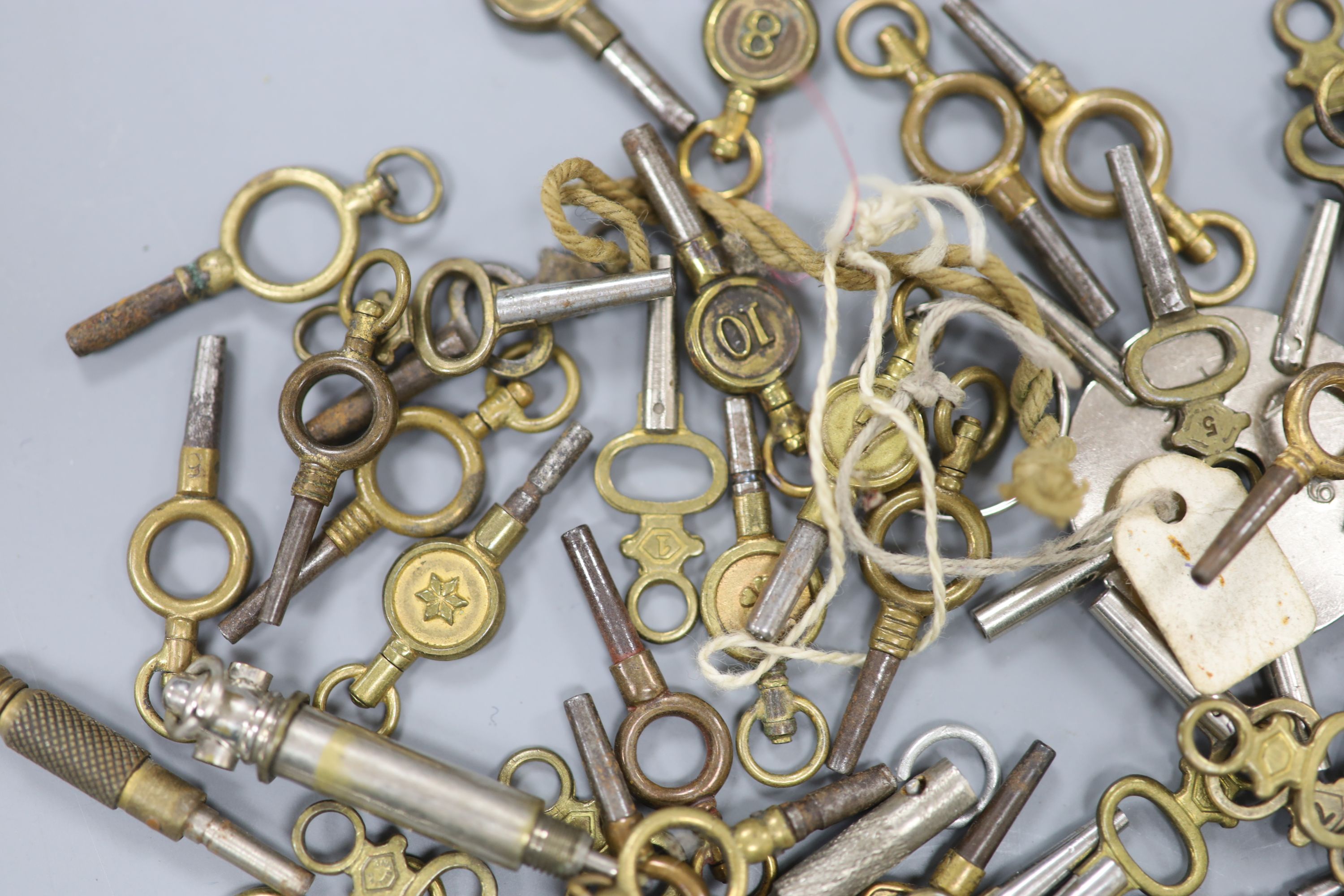 A quantity of assorted watch keys